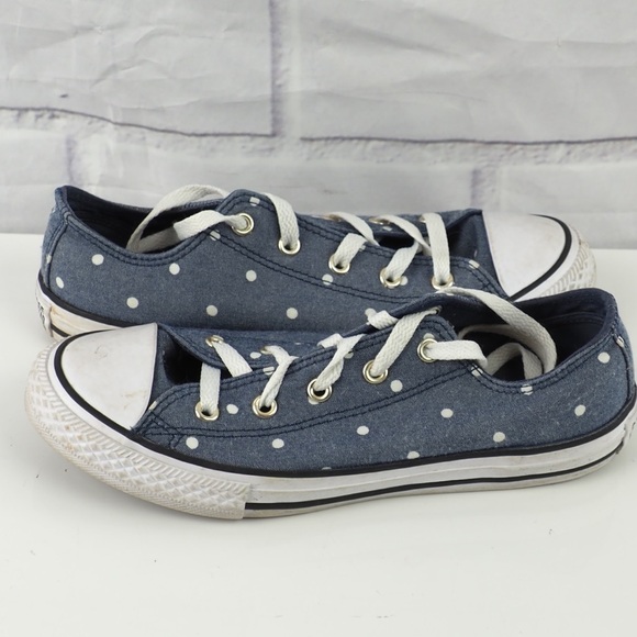 Converse y3 chambray Polka dot all star sneakers - Picture 2 of 9